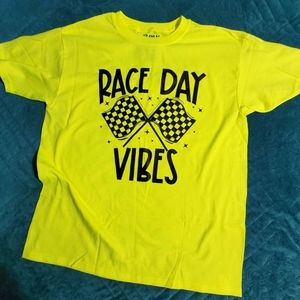 Race Day Checkered Flag Tshirt Youth XL Sz 18